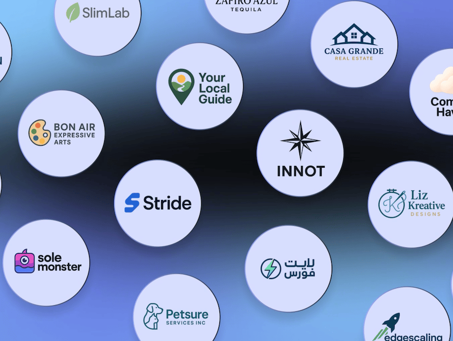 Examples of AI-generated business logos